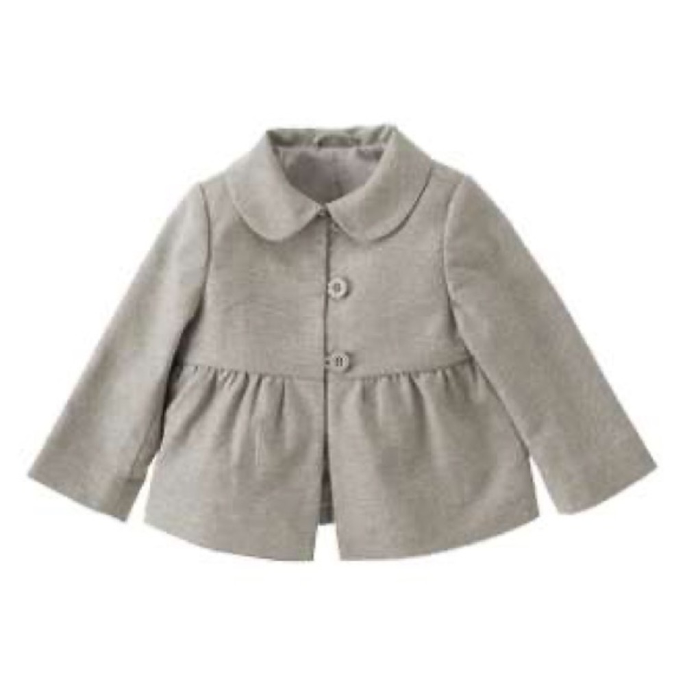Janie and Jack Gray Wool Blend Blazer Jacket Size 6-12 Months